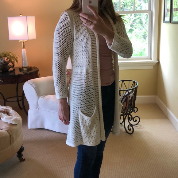 Long cardigan with pockets - Picture 2 of 2